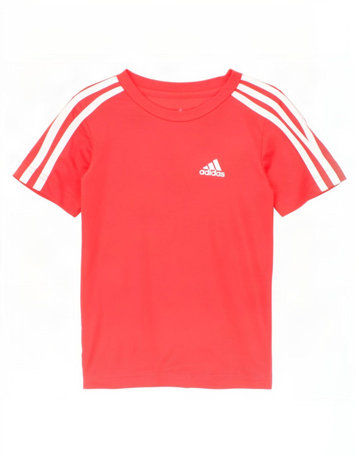 Camiseta Adidas Boys Aeroready Graphic Top 4-5 Anos Poliéster Vermelho