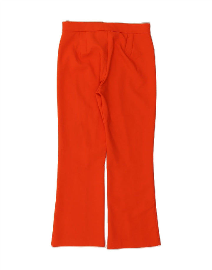 ZARA Womens Bootcut Casual Trousers Medium W28 L26 Orange Vintage Zara and Second-Hand Zara from Messina Hembry 