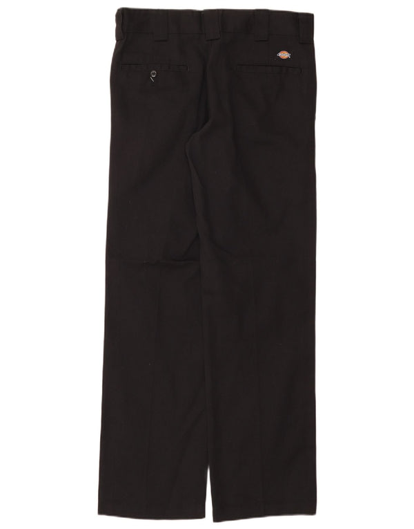 Calças Chino masculinas Dickies Slim Straight W30 L32 poliéster preto