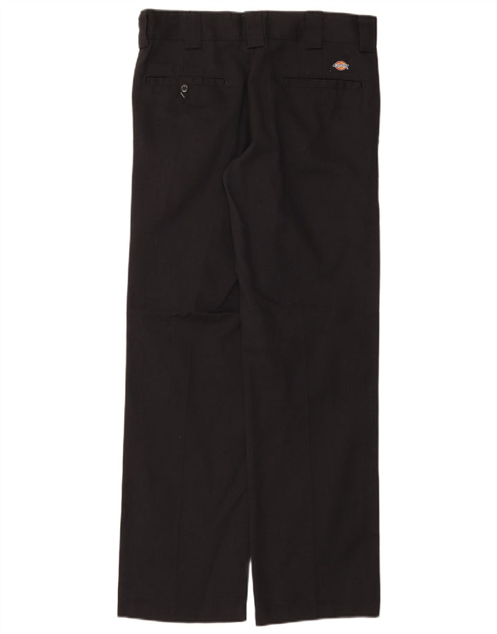 Calças Chino masculinas Dickies Slim Straight W30 L32 poliéster preto