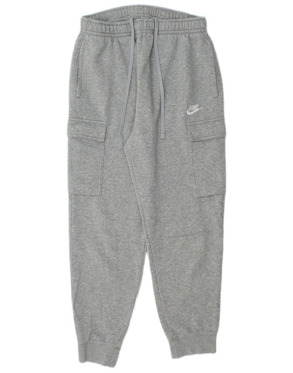 NIKE Mens Cargo Calças de treino Joggers Médio Cinza Algodão