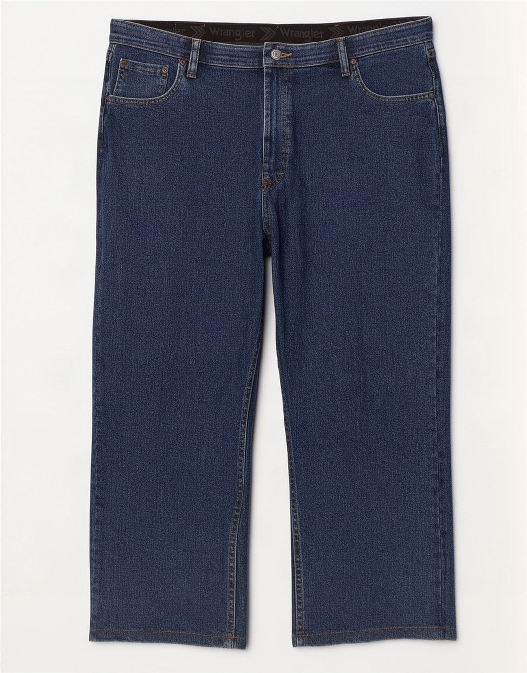 Wrangler Mens Regular Fit Capri Jeans W40 L23 Azul Marinho Algodão