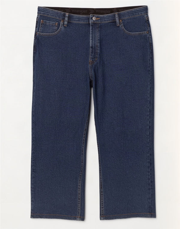 Wrangler Mens Regular Fit Capri Jeans W40 L23 Azul Marinho Algodão
