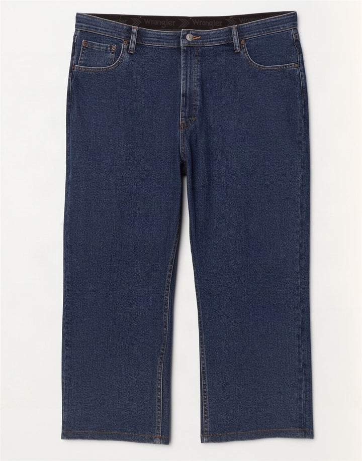 Wrangler Mens Regular Fit Capri Jeans W40 L23 Azul Marinho Algodão