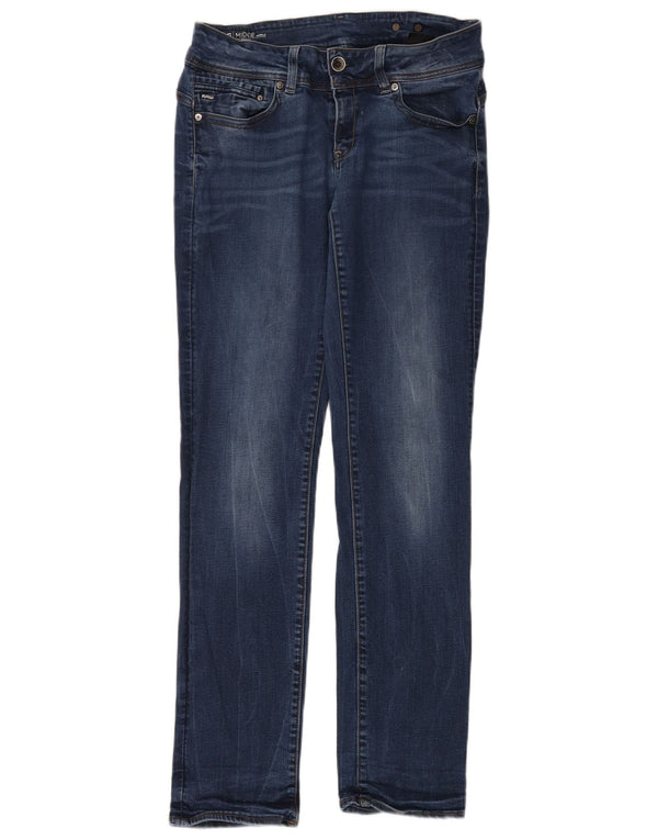 Calça jeans feminina G-Star Midge cintura média reta W32 L34 algodão azul