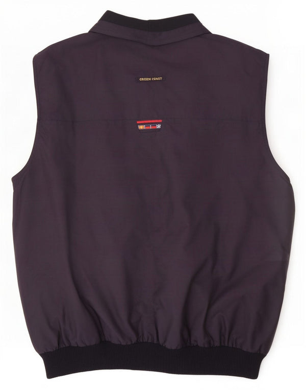 Colete reversível masculino Green Coast UK 44 2XL poliuretano azul marinho