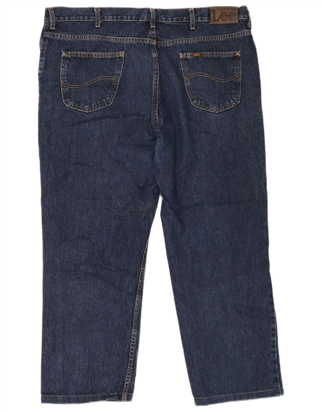 Lee Mens Straight Jeans W44 L27 Azul Marinho Algodão