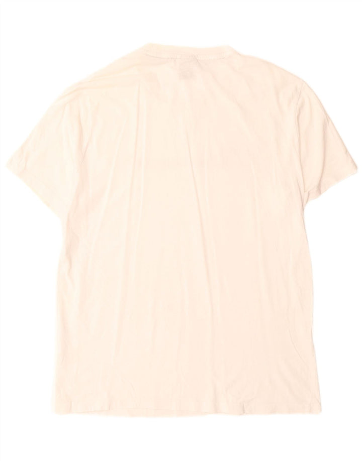 Camiseta masculina estampada Champion grande algodão branco