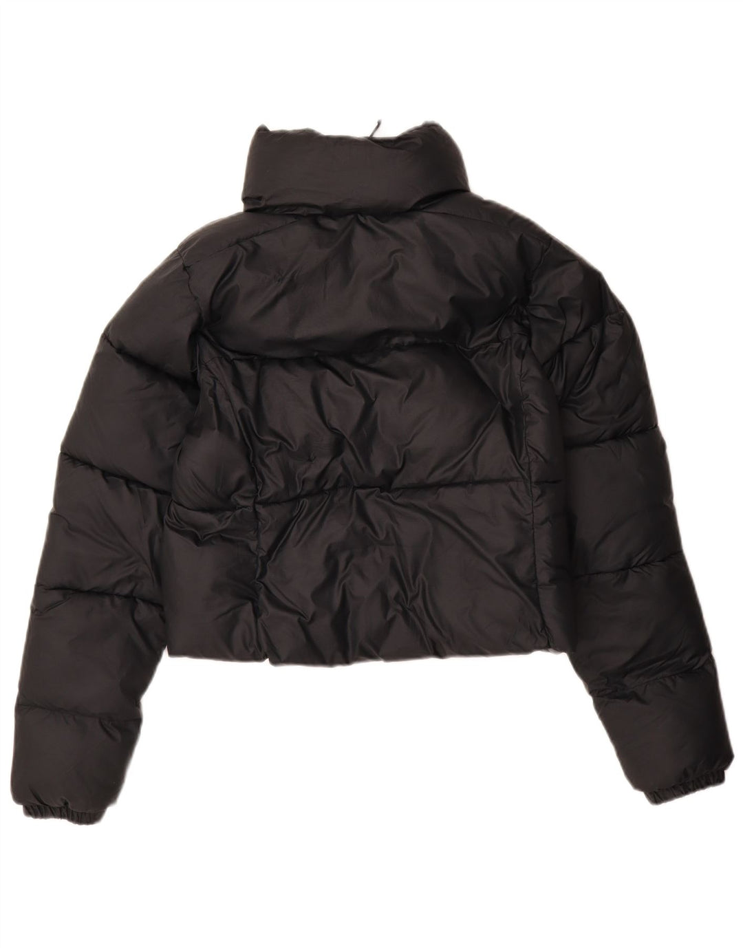 Jaqueta Columbia Feminina Crop Acolchoada UK 10 Pequeno Poliéster Azul Marinho