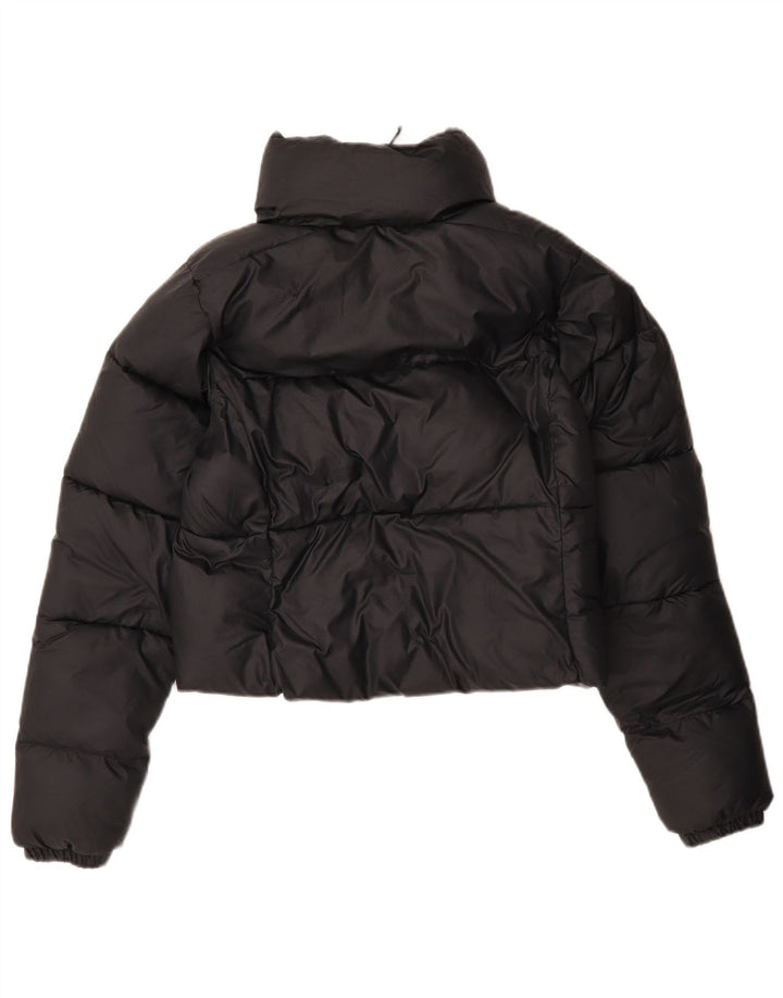 Jaqueta Columbia Feminina Crop Acolchoada UK 10 Pequeno Poliéster Azul Marinho