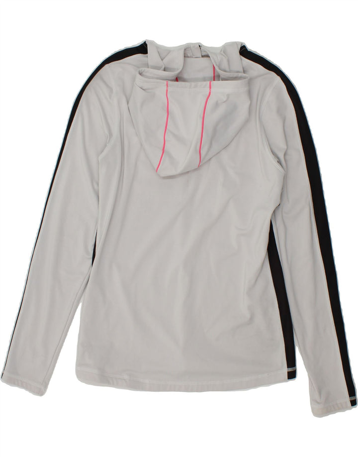 CHAMPION Womens Hooded Pullover Tracksuit Top UK 14 Large White Polyester Vintage Champion and Second-Hand Champion from Messina Hembry 