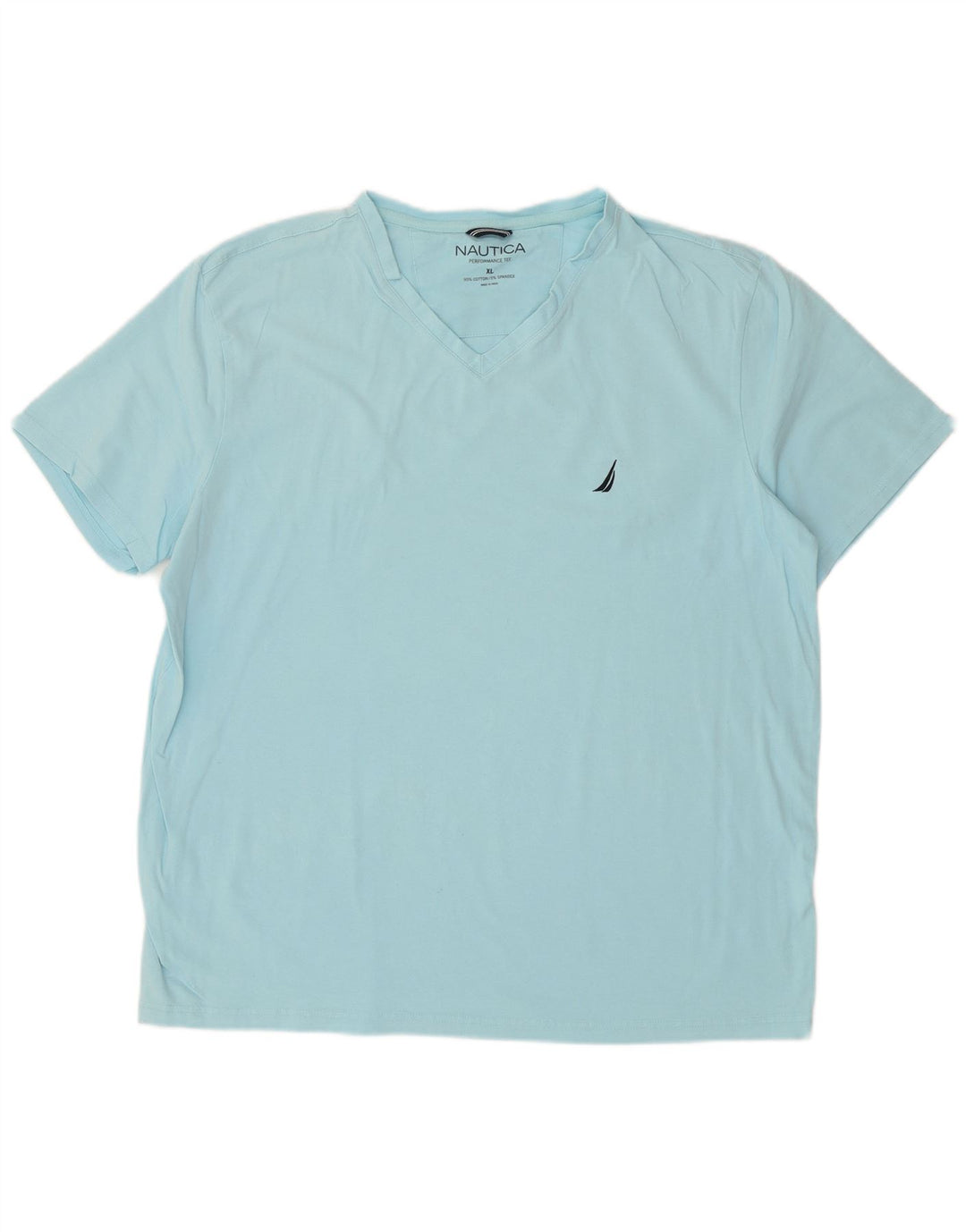 Camiseta masculina NAUTICA Top XL algodão azul