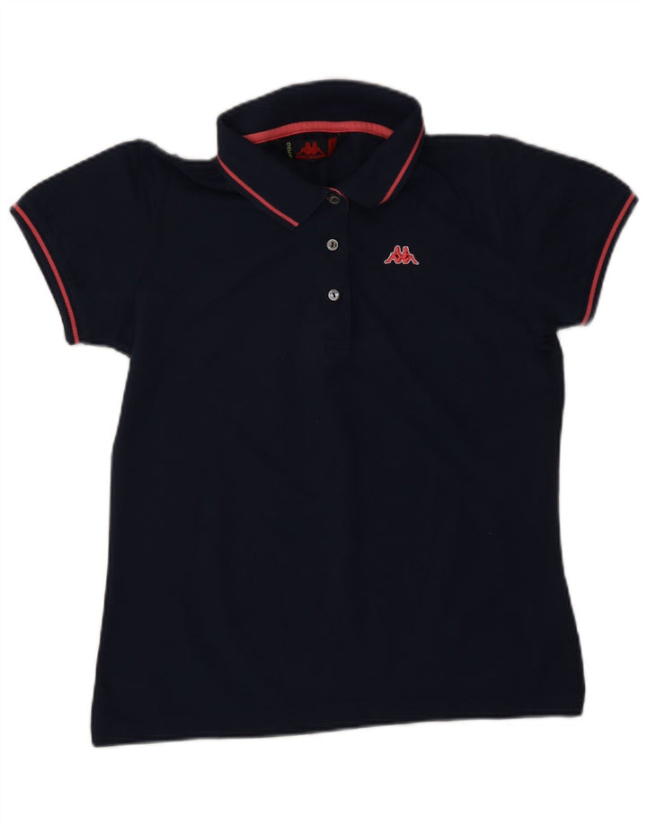 Camisa polo feminina KAPPA UK 12 algodão azul marinho médio