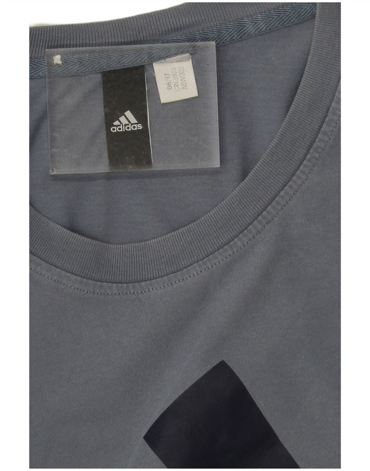 Camiseta gráfica masculina Adidas Top 2XL azul marinho