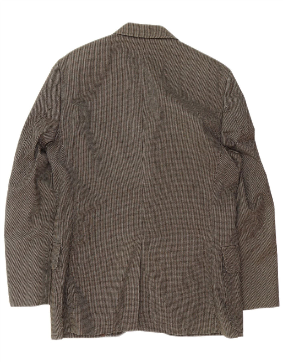Jaqueta blazer masculina Massimo Dutti com 3 botões EU 48 algodão marrom médio