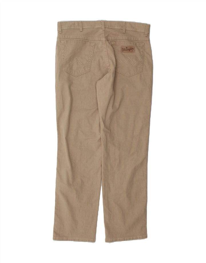 WRANGLER Womens Texas Stretch Straight Casual Trousers  W36 L32 Beige Vintage Wrangler and Second-Hand Wrangler from Messina Hembry 