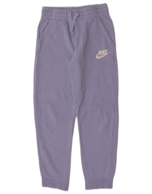 Nike meninos calças de treino joggers 10-11 anos médio azul algodão