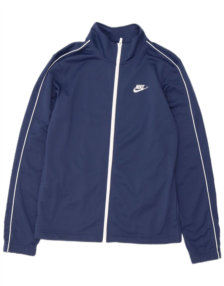 Nike Mens Treino Top Jacket Pequeno Poliéster Azul Marinho