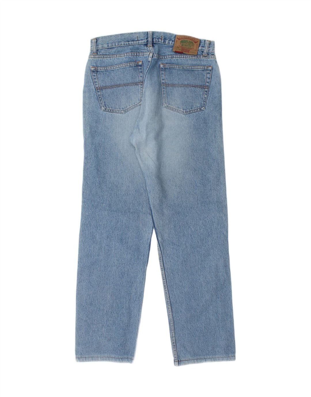 SISLEY Calça jeans reta masculina W34 L30 algodão azul