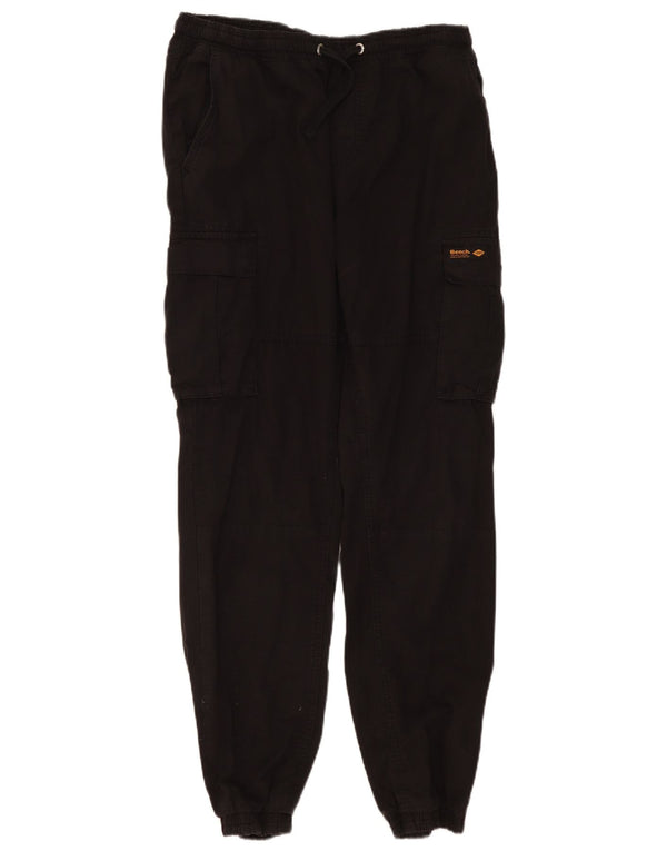 Bench Mens Joggers Cargo Calças Grande W34 L30 Preto