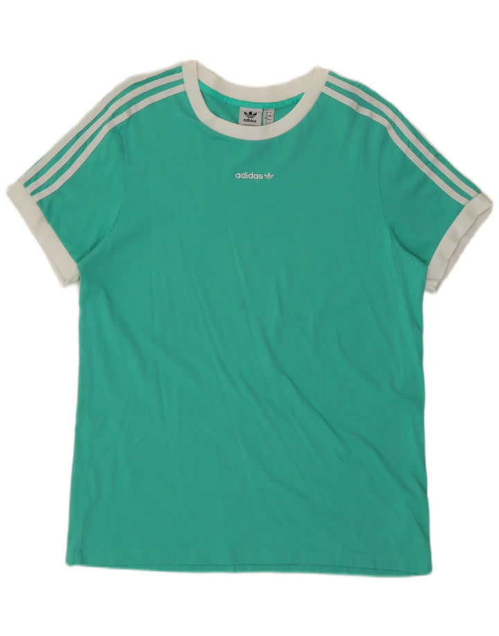 Camiseta feminina ADIDAS UK 16 grande algodão verde