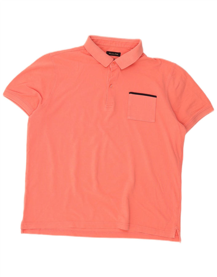 Camisa polo masculina MASSIMO DUTTI Slim Fit XL laranja