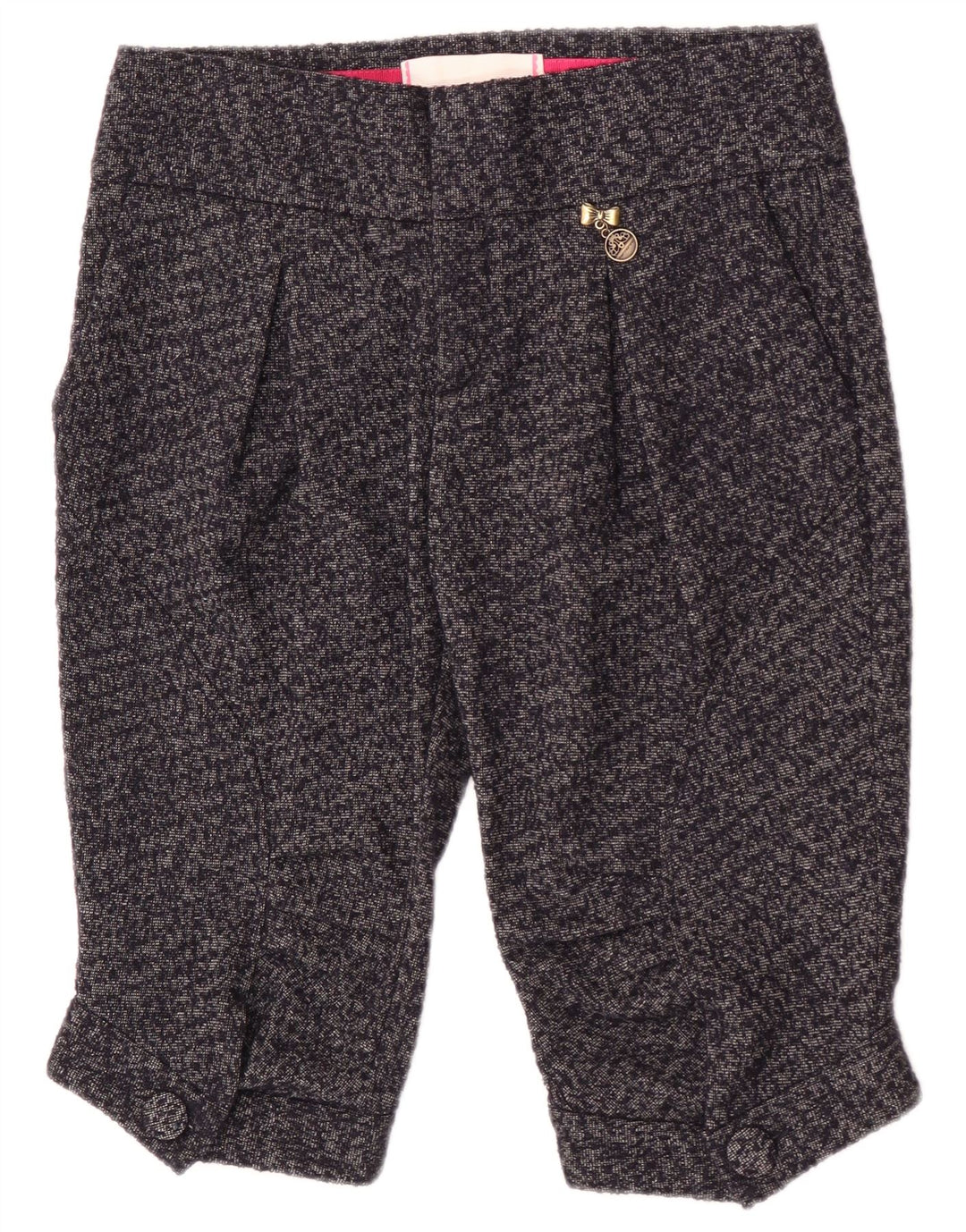 Shorts chino feminino Fornarina W28 lã cinza médio