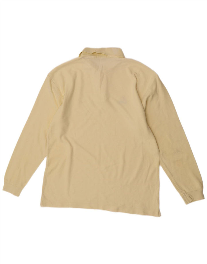 Camisa polo masculina Fila manga comprida IT 50 algodão amarelo médio