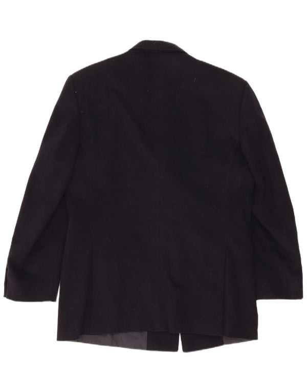Jaqueta blazer masculina Nino Cerruti com peito duplo IT 52 XL lã preta