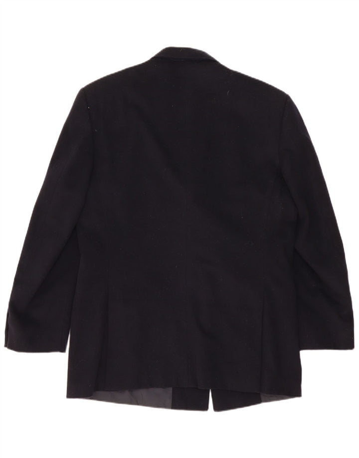 Jaqueta blazer masculina Nino Cerruti com peito duplo IT 52 XL lã preta