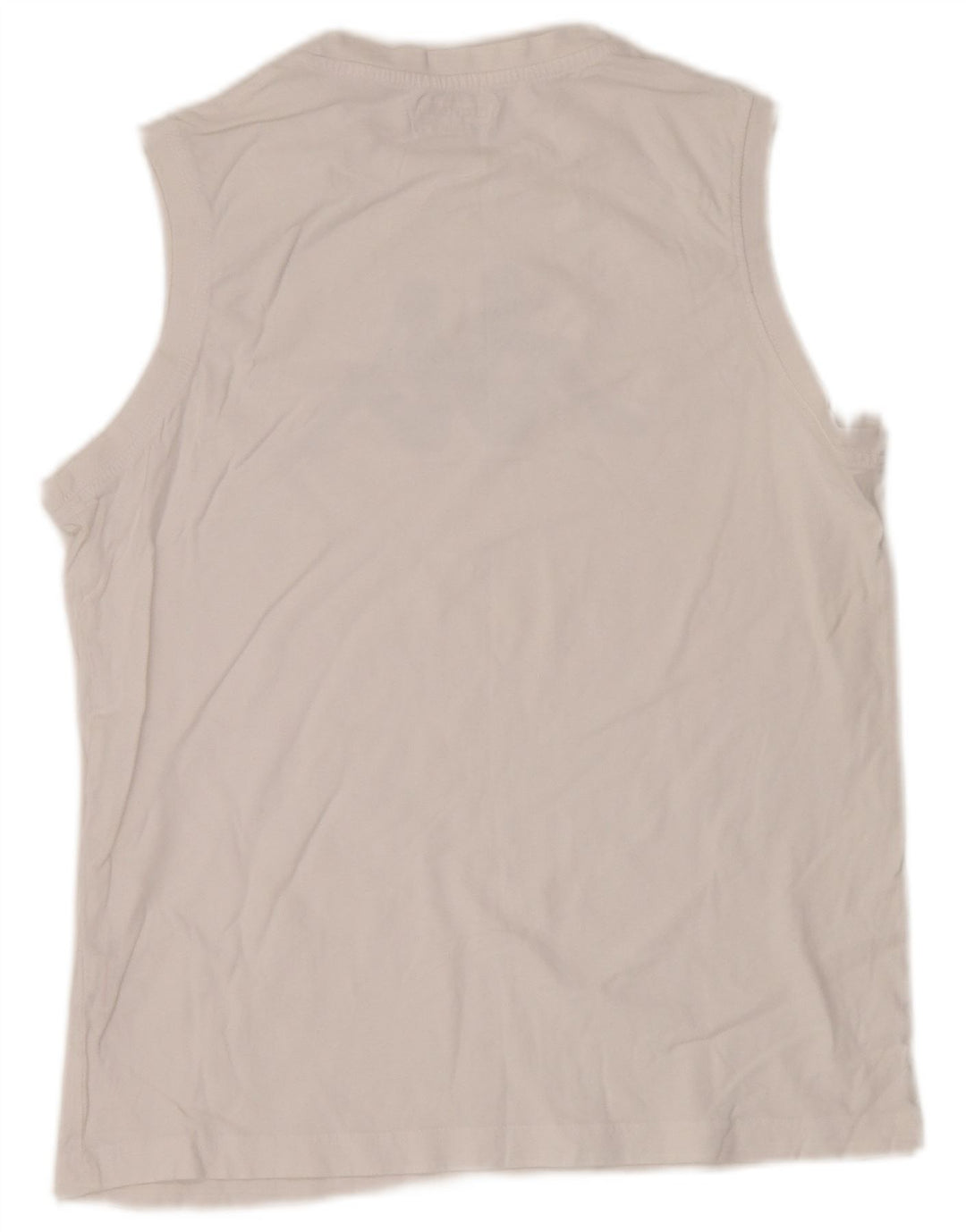 Kappa Mens Graphic Vest Top Médio Algodão Branco