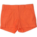 J. CREW Womens Chino Shorts US 0 XS W30 Orange Cotton Vintage J. Crew and Second-Hand J. Crew from Messina Hembry 
