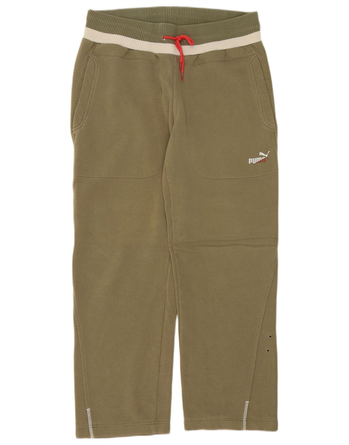 Calça de treino masculina Puma Medium Khaki Colourblock