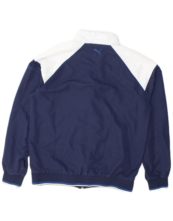 Puma Mens Tracksuit Top Jacket Grande Azul Marinho Colourblock Poliéster