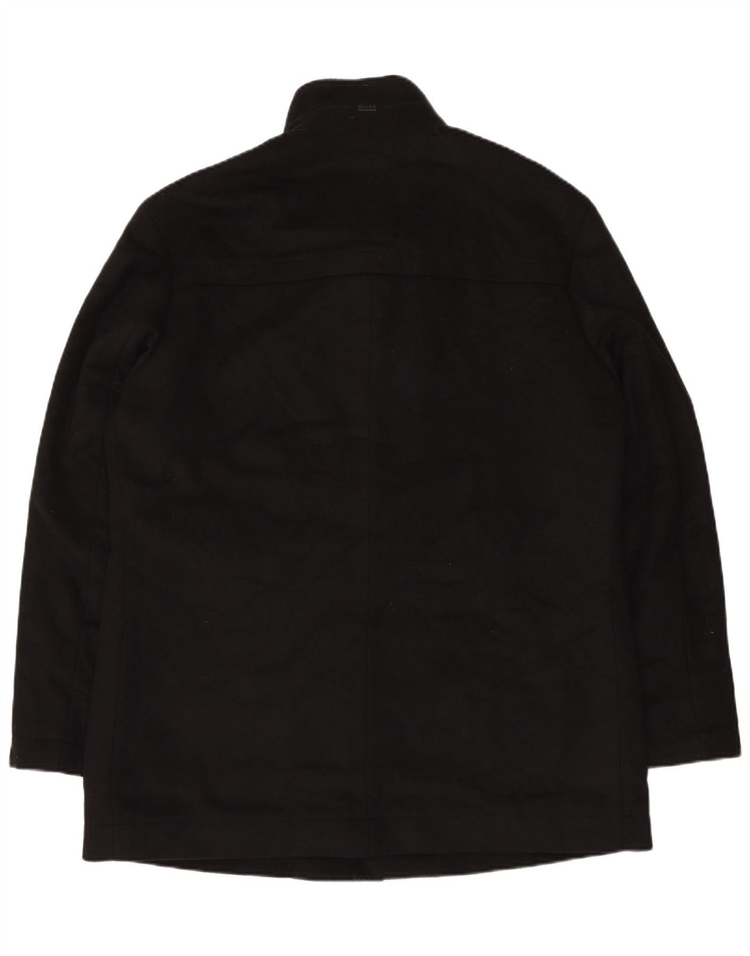 Sobretudo masculino Hugo Boss EU 56 3XL lã preta