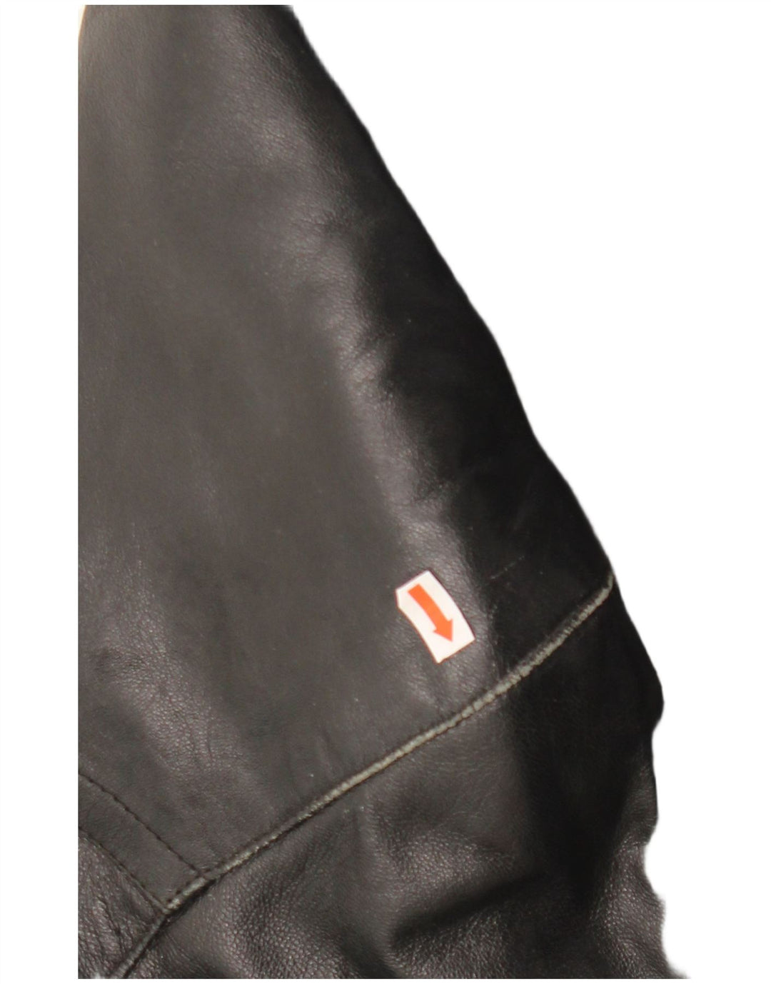 Casaco feminino LAVORAZIONE ARTIGIANA UK 12 couro preto médio