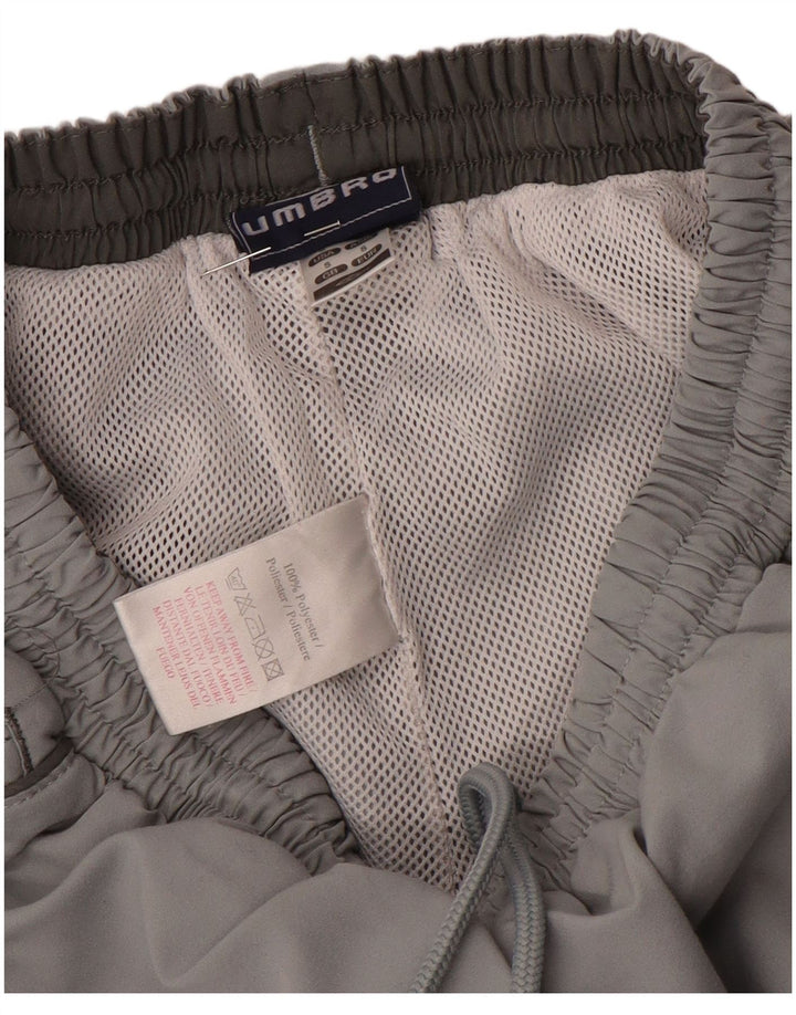 Calça de treino masculina Umbro Graphic cinza pequena poliéster