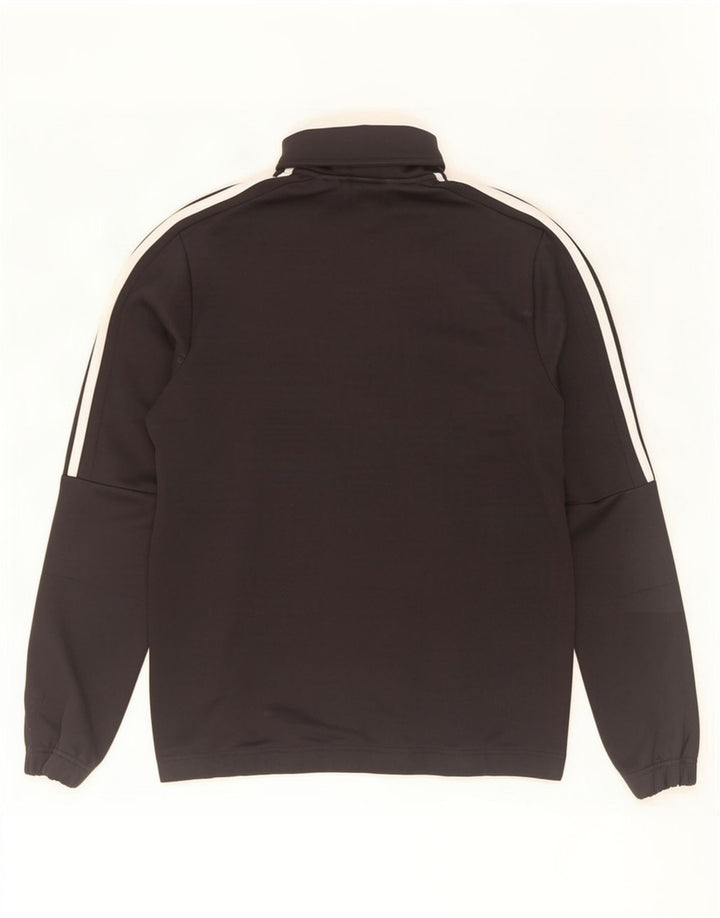 Adidas Mens Tracksuit Top Jacket UK 38/40 Médio Preto Poliéster