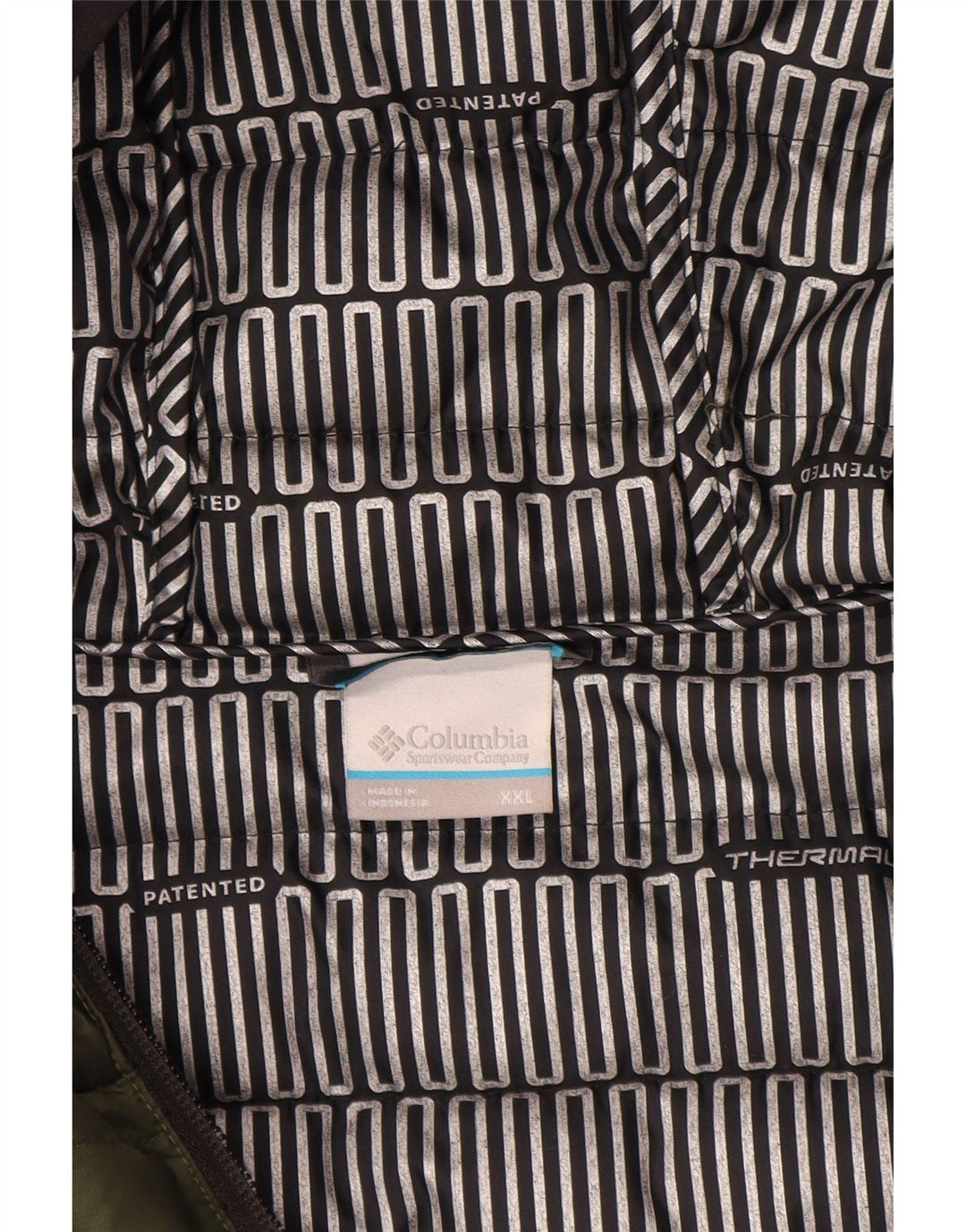 Jaqueta Columbia Masculina com Capuz Acolchoado UK 44 2XL Verde Nylon