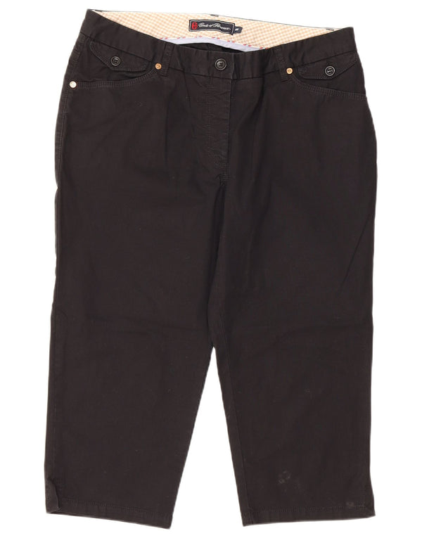 Calça capri feminina Conte of Florence reta IT 48 XL W34 L20 preta