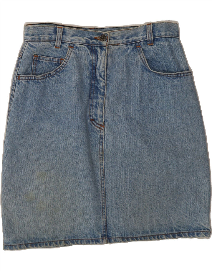 CLARK Womens Denim Skirt W28 Medium  Blue Vintage CLARK and Second-Hand CLARK from Messina Hembry 