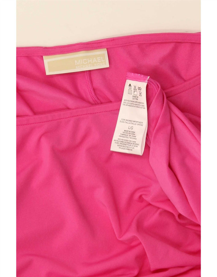 Túnica feminina grande Michael Kors Reino Unido 16 grande nylon rosa