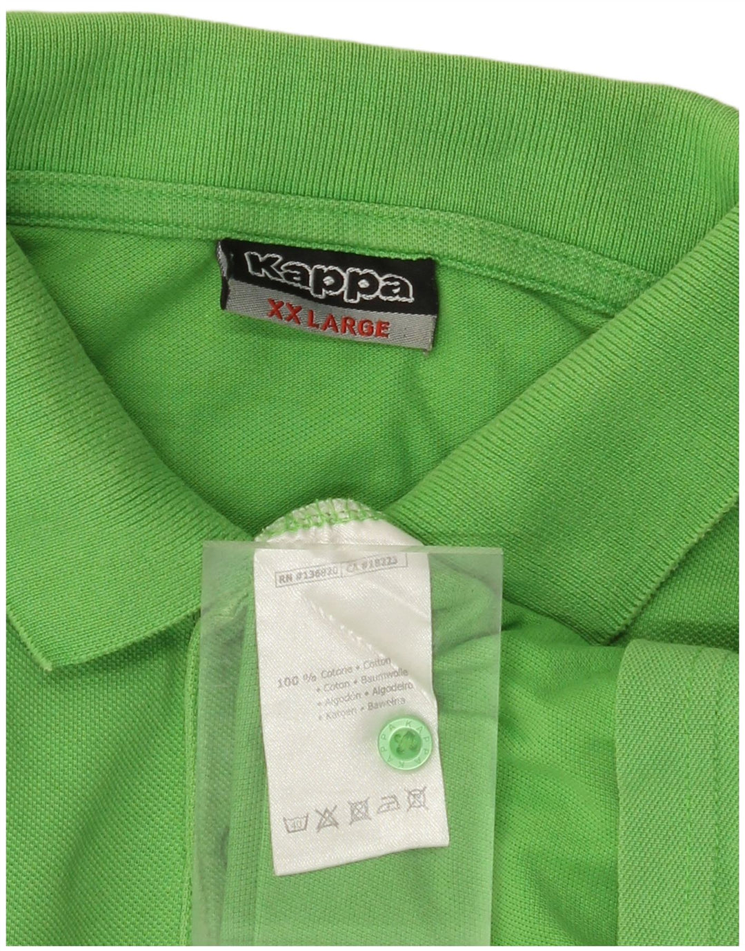 Camisa polo masculina KAPPA 2XL algodão verde