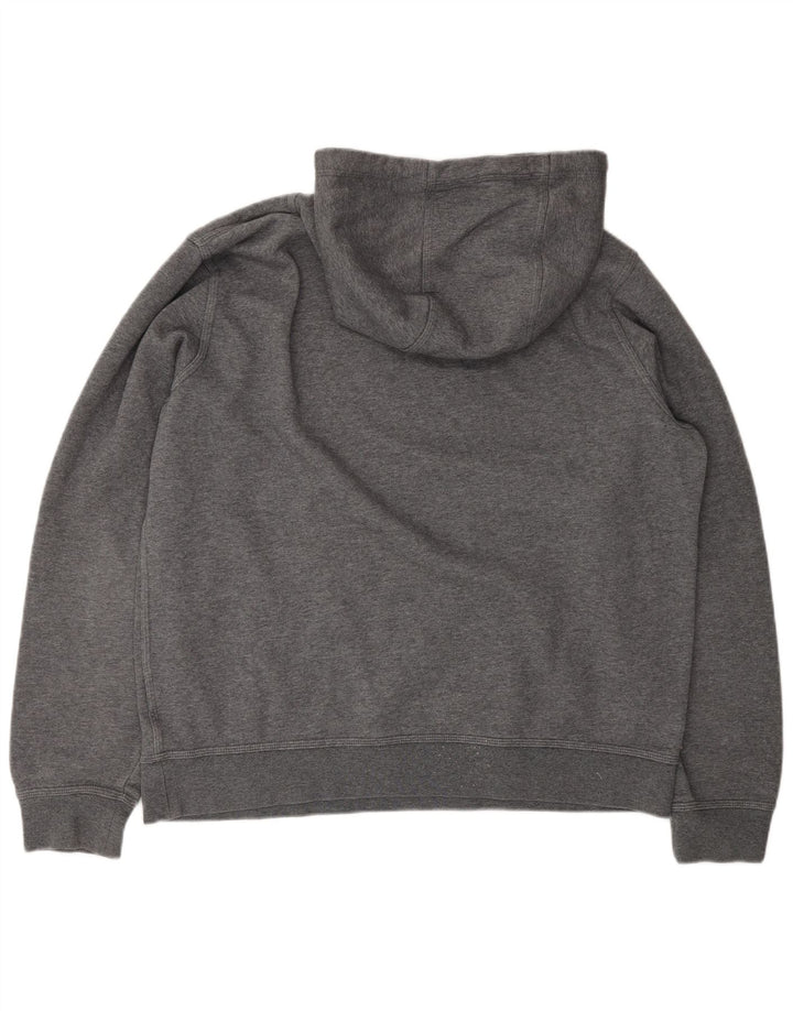 NIKE Mens Hoodie Jumper Grande Algodão Cinza