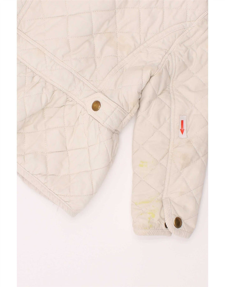 Jaqueta acolchoada Ralph Lauren para bebês meninas 18-24 meses poliéster branco