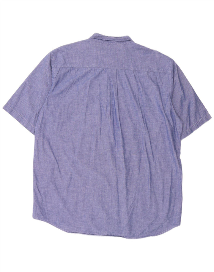 Camisa masculina de manga curta VINTAGE XL azul