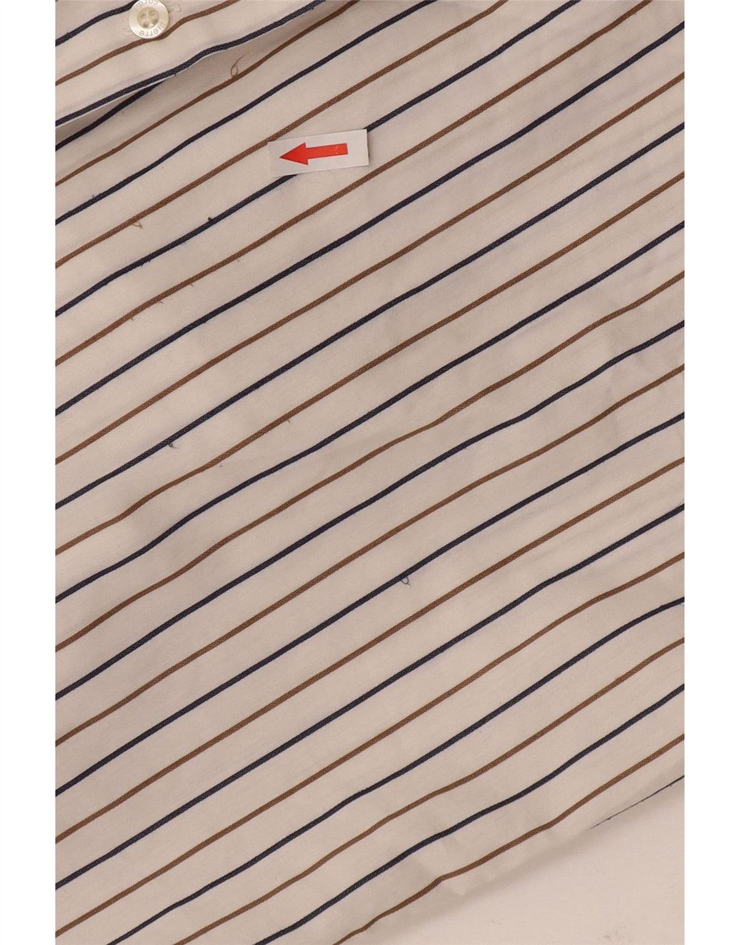 Camisa masculina Pierre Cardin tamanho 41 listrado branco médio