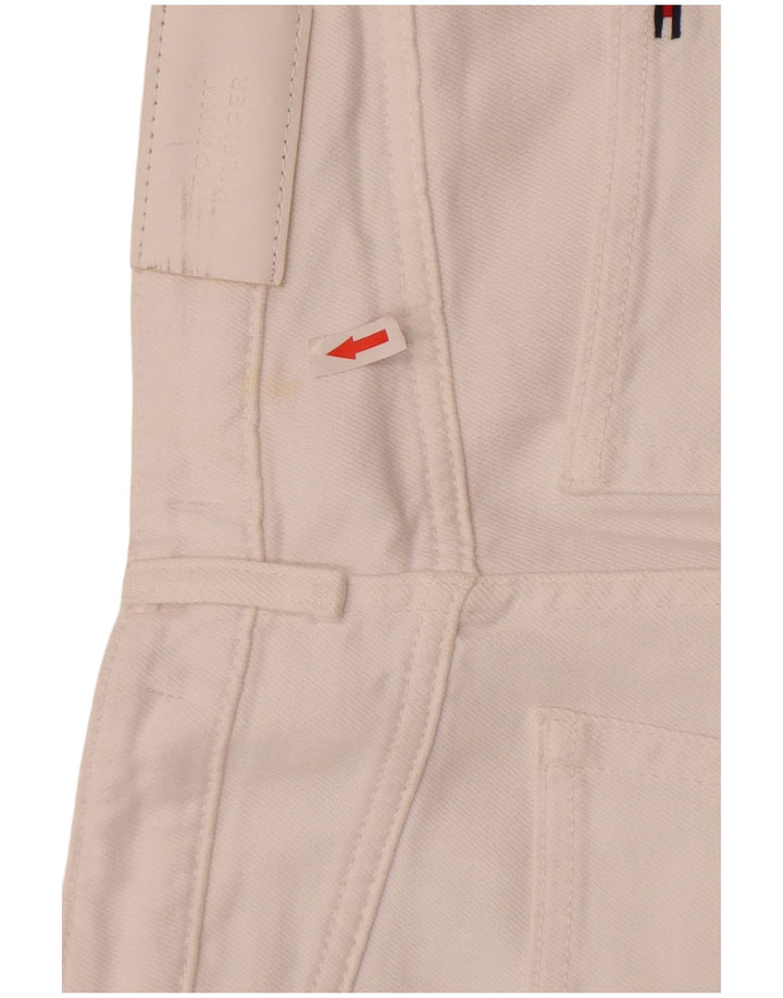 Jeans retos femininos Tommy Hilfiger W27 L30 algodão branco