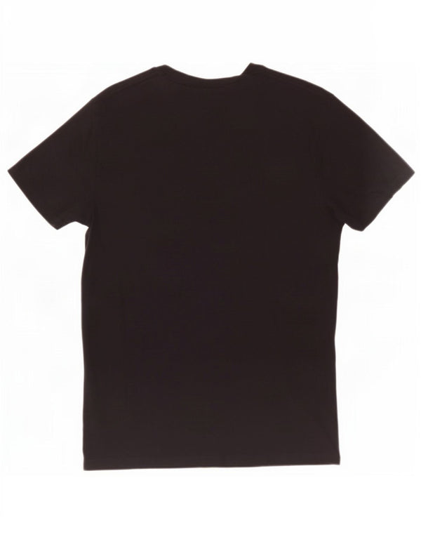 Camiseta masculina Champion pequena de algodão preto