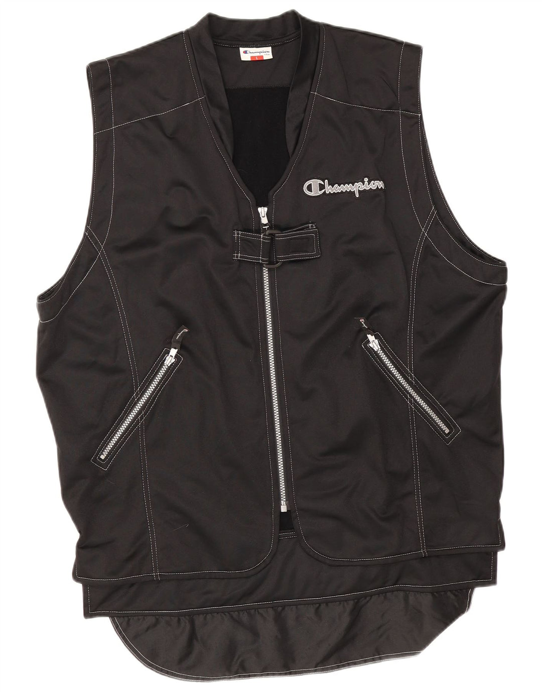 Campeão Mens Gilet UK 40 Grande Poliéster Preto